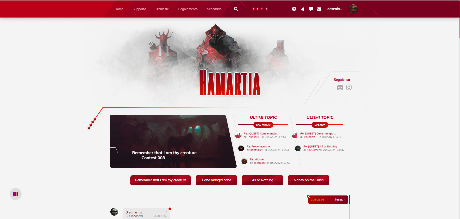 Road to Hamartia RPG